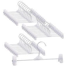 Market Plan Lining 夾式褲架, 30個, 白色