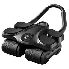 【gaarii】自動回彈四輪健腹輪 健身器材 健腹 擴胸 練腹肌 捲腹收腹 肘撐式滾輪, 1個, 健腹輪R1130