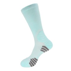 OTOBAI 歐都麥 透氣機能中筒騎行襪, 淺湖綠色, 1雙