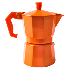 EXCELSA Chicco義式摩卡壺, 50ml, 食品級鋁合金EN601, 橘色, 1個