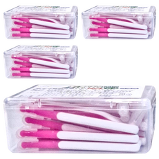 T.KI 白人 牙間刷 Set 25支, 最小通過徑0.8mm.2S, 0.8mm, 4盒