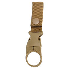 HEARTY RISE 哈帝來斯 寶特瓶扣環 PSR-2701 尼龍織帶 堅固耐用, 卡其色, 1個