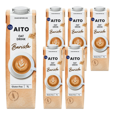 Fazer Aito 咖啡師燕麥奶 無麩質 芬蘭燕麥, 1L, 6瓶