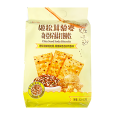 福伯 日日旺 姬松茸藜麥奇亞籽蘇打餅乾, 320g, 1袋