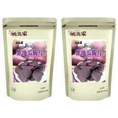元氣家 紫地瓜脆片, 100g, 2包