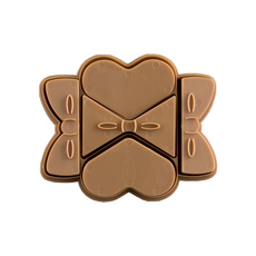 KAI 貝印 愛心蝴蝶結餅乾壓模組 DL-8017 8.1 x 7.1 x 1.8cm 17g, 1組, 咖啡色