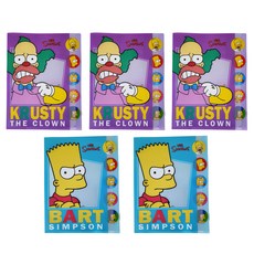 ASittHiNK The Simpsons 辛普森家族 五層資料夾組, 小丑款+霸子款, 1組