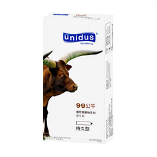 unidus 優您事 動物系列 99公牛持久型衛生套, 12個, 1盒