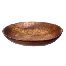 HOLA 和樂家居 艾禮思洋槐木深盤, 橢圓原色, 1個