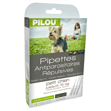 Pilou 皮樂 非藥用除蚤蝨滴劑 幼小型犬用 Set 3入, 1.5ml, 1盒