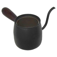 MIYAZAKI 宮崎製作所 細口手沖壺 黑色 400ml 不鏽鋼, MCO-6, 1個