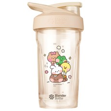 Blender Bottle LINE FRIENDS minini 環保隨行杯 疊疊樂 710ml 24oz, 奶茶色, 1個