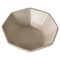 ANCIENT POTTERY 復古八角碗, 日本美濃燒 13.5x5cm, 白色, 1個