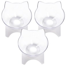 寵物夢工廠 貓臉斜面單碗 13 x 13 x 13cm, 單一顏色, 3個