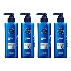 NIVEA 妮維雅 男士水活保濕精華凝露, 高保濕玻尿酸 凝露質地 清爽不黏膩, 150ml, 4瓶