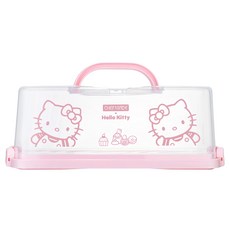 CHEFMADE 學廚 PP手提吐司盒 KT7106 Hello Kitty, 粉色 + 透明色, 1個