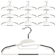 小麥購物 C397 肩部防滑衣架 開口, 靜謐灰, 10個