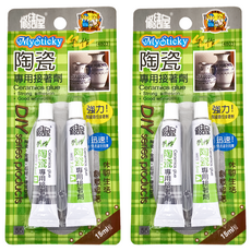 修繕屋 陶瓷專用接著劑4803 快速黏合、透明美觀 適用於陶瓷、金屬、石材等材質, 2組