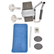 DODOWU 嘟嘟屋 二合一智能健腹輪 附計時器 + 手機支架 + 跪墊 40 x 17 x 25cm 1.45kg, 灰色, DO431L11