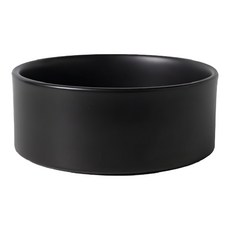 寵物陶瓷碗 1號直口碗 小, 黑色, 1個