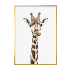 逗趣長頸鹿 裝飾畫, 金色