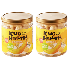 郭老師 寶寶爆米球 71號台農香米 無添加人工色素 適合18個月以上寶寶, 香蕉, 55g, 2罐