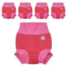 Splash About Happy Nappy 3D加強版 游泳尿布褲, 環保省錢, 可重複使用, L, 5件