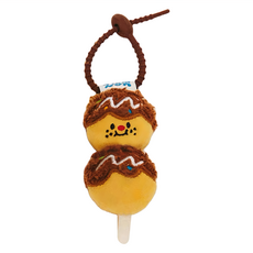 Vanwalk 出走 可愛毛絨食物吊飾 K350, 魚丸醬醬丸, 1個, 10.5cm