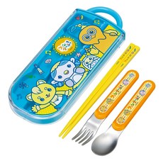 Skater AG抗菌3合1餐具組, 筷子 + 叉子 + 湯匙 + 筷盒, Fantane, 1套