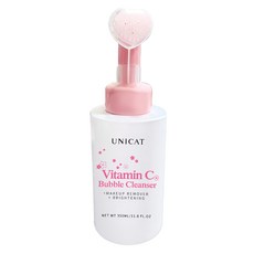 UNICAT 變臉貓 維他命C洗顏卸妝泡泡慕斯 附柔膚潔面刷, 350ml, 1瓶