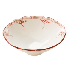 赤繪結高台中付 - 日本製, 陶瓷, 寬12cm高4.8cm, 滿水容量200mL, 1個