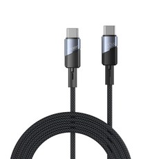 VYVYLABS Superb系列 雙Type-C 快速充電線 100W iPhone 15專用, 1m, 深灰色, 1條