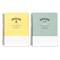 misoro 3000 英語線圈筆記本 2403, 2本, 顏色隨機