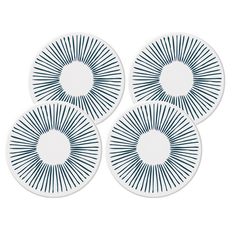 小麥購物 硅藻土杯墊 G674 100g, 4個, 漣漪