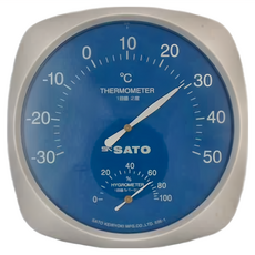 SK SATO 佐藤計量器 室內用指針式溫濕度計 TH-200, 1個