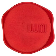 LUUMI Sealed Lids 密封蓋 紅色，食品級白金矽膠, 耐熱溫度175度, 尺寸4x7.5cm, 7.5 x 7.5 x 3cm, 1個