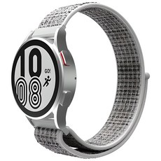 SINJIMORU Galaxy Watch 兼容輕量運動錶帶, 1個, 白灰色