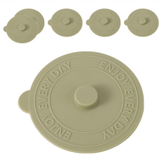 G676矽膠密封杯蓋 20g, 抹茶綠, 4個