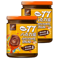77 巧克力醬，香濃滑順, 250g, 2罐