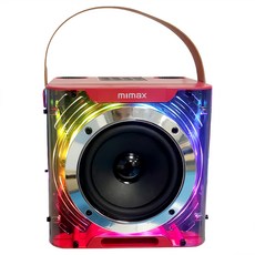 mimax 無線行動K歌音箱 Live-3D 熱情紅色 麥克風, 1個