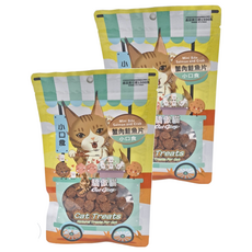 Cat Glory 驕傲貓 小口食 貓薄荷魚片 天然貓零食, 蟹肉鮭魚, 60g, 2包