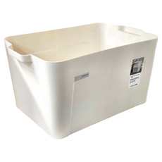 LocknLock 樂扣樂扣 韓風積木可堆疊收納箱 32L B1C4, 象牙白, 1個, 240mm, 300mm