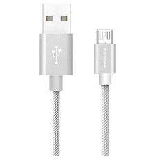 JELLiCO 杰力科 Micro USB 充電傳輸線, 1m, 優雅系列 銀色, 1個