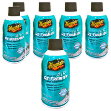 Meguiar's 美光 Whole Car AIR RE-FRESHER 自動去味芳香罐, 永久消除異味, 2oz, 6罐