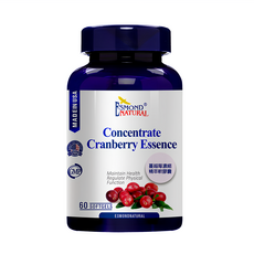 ESMOND NATURAL 愛司盟 蔓越莓濃縮精萃軟膠囊 60顆/瓶, 1罐