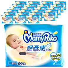 MamyPoko 滿意寶寶 純水99濕毛巾 一般型, 100張, 24包