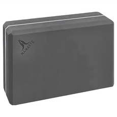 NAMASTE 65D瑜珈磚，黑色/銀線，3x6x9 英寸, 300g, S, 1個