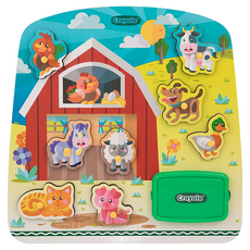 Crayola 繪兒樂 早教創意啟蒙趣味蓋印塗鴉木拼圖, 1組, 8個