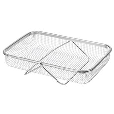 SHIMOYAMA 304不鏽鋼水槽用伸縮式蔬果 餐具瀝水籃, 銀色, 1個