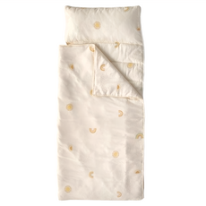 HOLA 和樂家居 艾禮思 防蟎抗菌200織雙層紗純棉 兒童睡袋, 彩虹天空